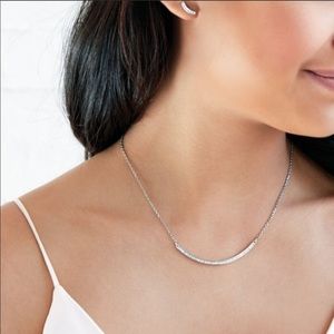 Chloe+Isabel Pave Curved Bar Necklace